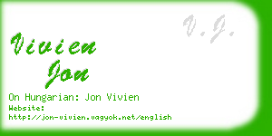 vivien jon business card